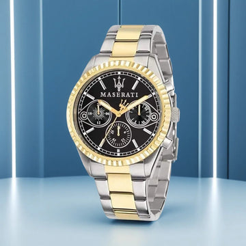 Original Maserati Blue Gold Men's Luxury Gold Fashion Trend Dial European and American Business watch